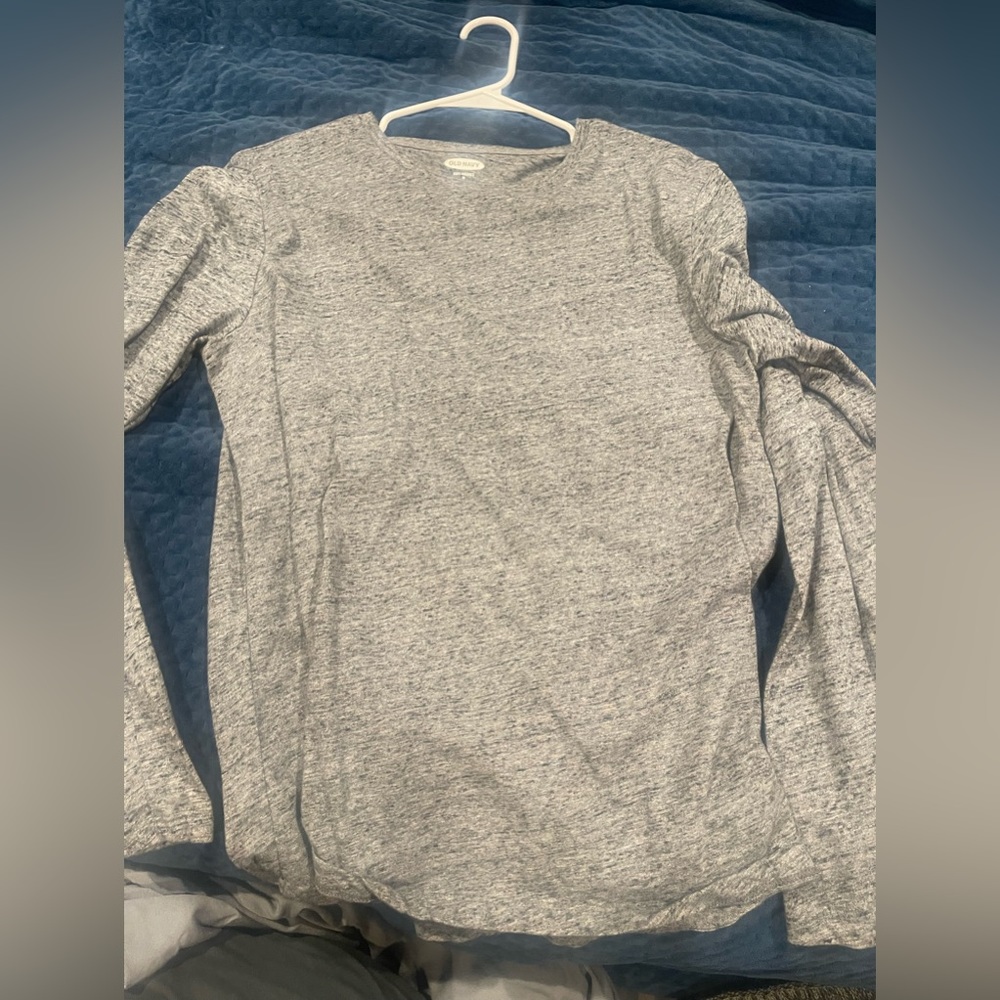 Mens old navy grey long sleeved shirt
